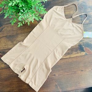Shimera nude Rompers shaper bodysuit size large